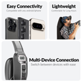 Blackandgray headset selling points: Easy connectivity, Lightweight and portable, multi device switching (2 devices at same time)